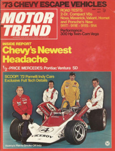 MOTOR TREND 1972 MAY - FOYT, PARNELLI, HURST/OLDS